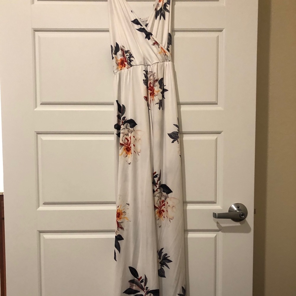 Faux Wrap Maxi Dress